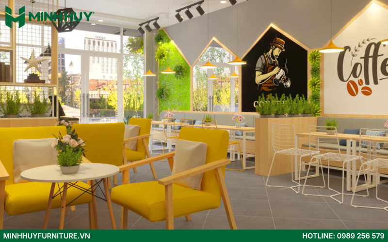 Mẫu thiết kế quán cafe workshop