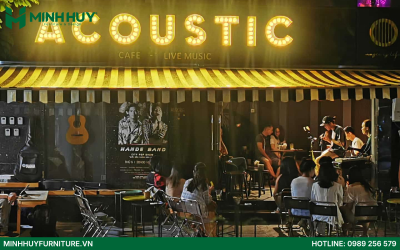 Thiết kế và thi công nội thất quán cafe acoustic