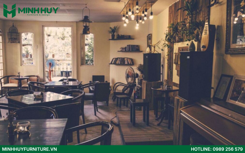 Báo giá thiết kế và thi công nội thất quán cafe acoustic