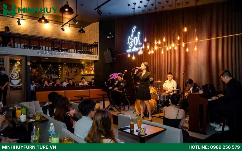 Thiết kế quán cafe acoustic