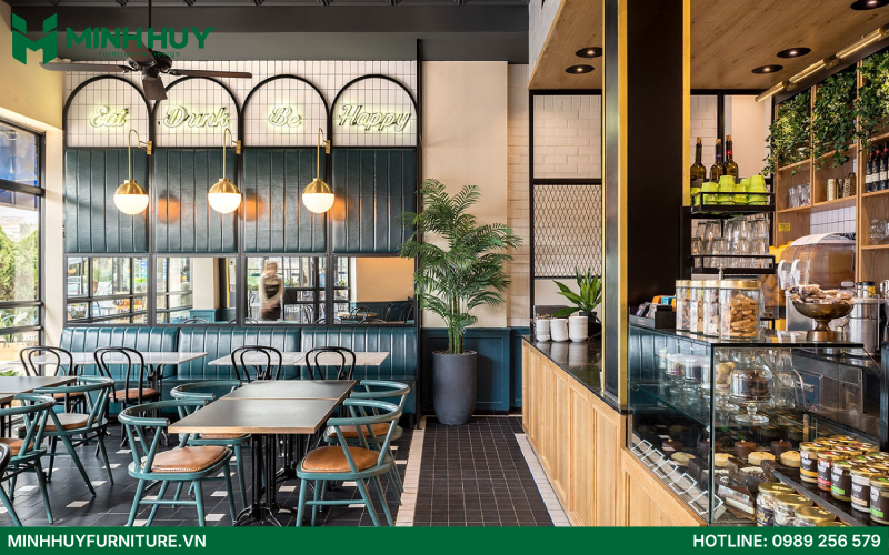 Thiet ke va thi cong noi that quan cafe banh ngot
