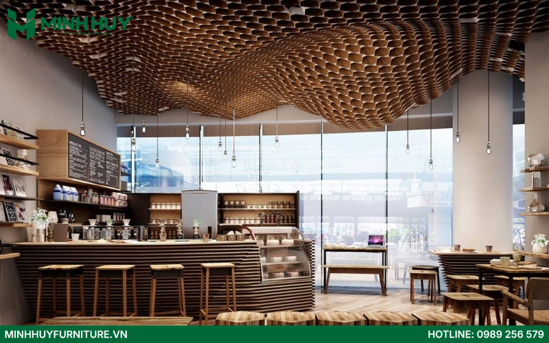 dịch vụ thi công nội thất quán cafe bánh ngọt
