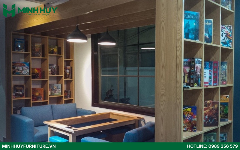 Báo giá thiết kế và thi công nội thất quán cafe boardgame