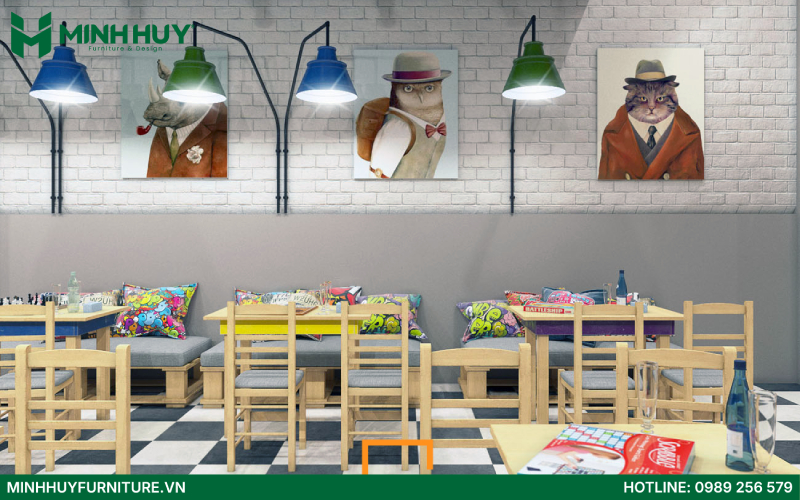 Thiet ke va thi cong noi that quan cafe boardgame