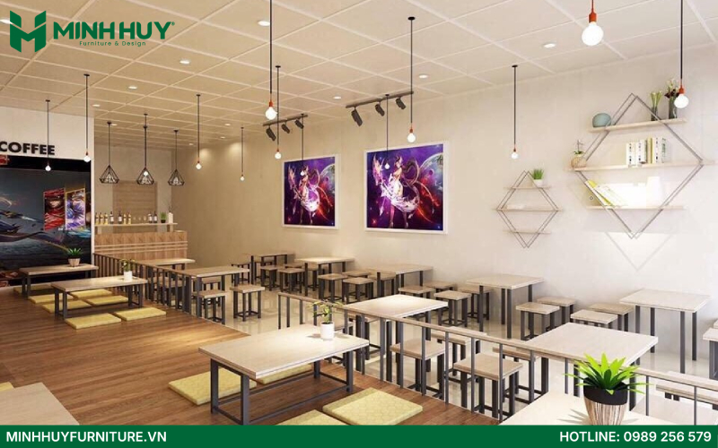 Thiết kế quán cafe boardgame