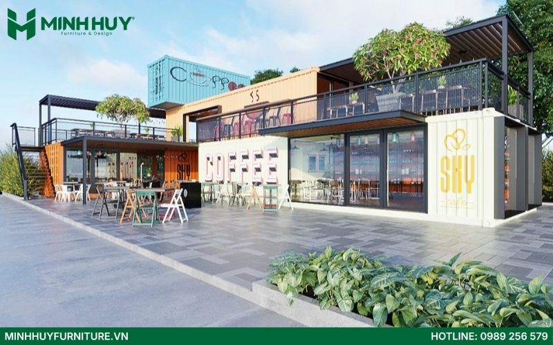 thiet ke thi cong noi that quan cafe container
