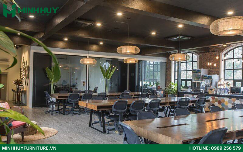 Thiết kế và thi công nội thất quán cafe coworking space