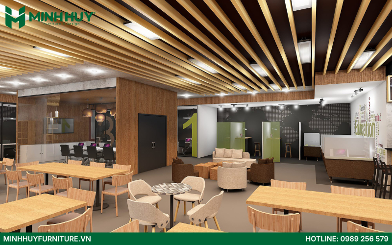 Bao gia thiet ke va thi cong noi that quan cafe coworking space