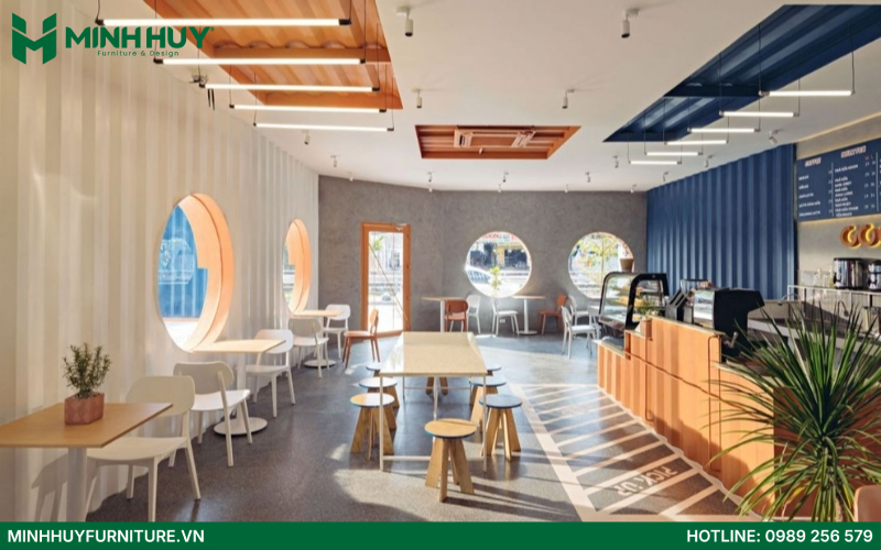 Thiết kế nội thất quán cafe nghệ thuật
