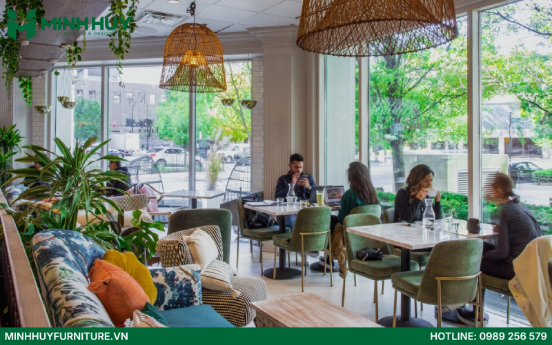 Báo giá thiết kế và thi công nội thất quán cafe phong cách Châu Âu