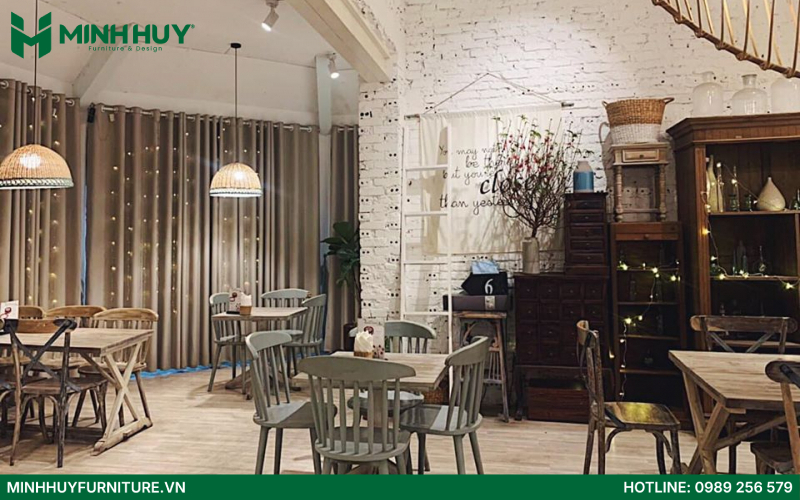 dich vu thi cong noi that quan cafe phong cach Chau Au