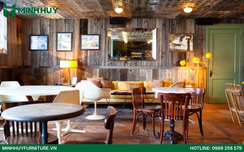 quan cafe phong cach vintage