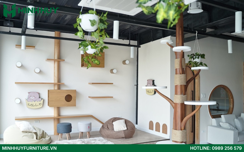 Thiết kế và thi công nội thất quán cafe pet
