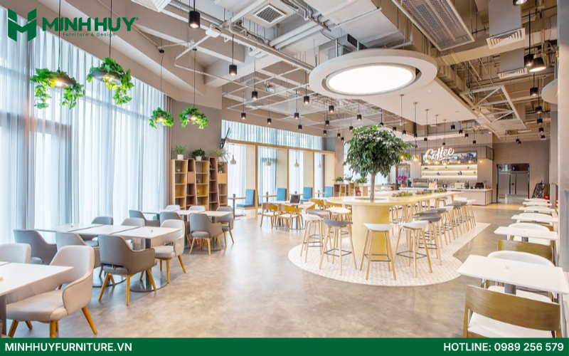 Thiết kế và thi công nội thất quán cafe văn phòng