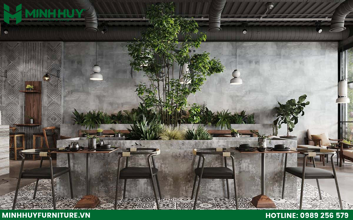 Thiết kế và thi công quán cafe phong cách công nghiệp tại hcm