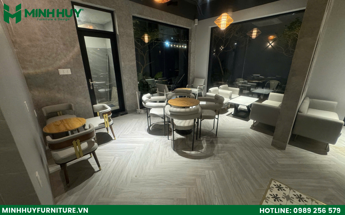 giá thiết kế và thi công nội thất quán cafe văn phòng