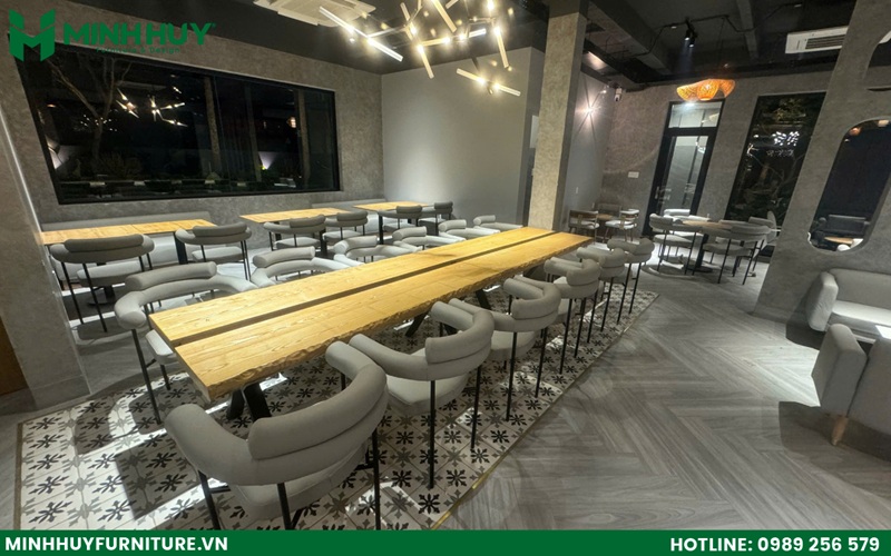 phong cách thiết kế nội thất quán cafe workshop tại HCM