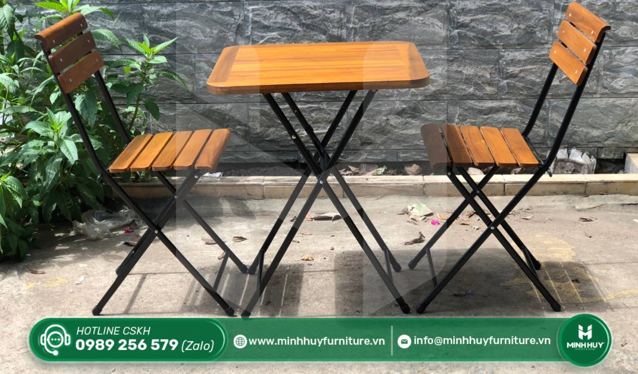 mẫu bàn ghế sắt vuông đơn giản đẹp