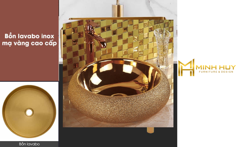 mẫu bệ đỡ lavabo inox mạ vàng đẹp nhất hiện nay