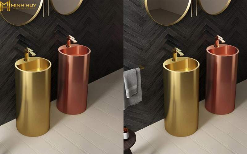 Hướng dẫn bảo trì mẫu bồn rửa inox mạ vàng đẹp