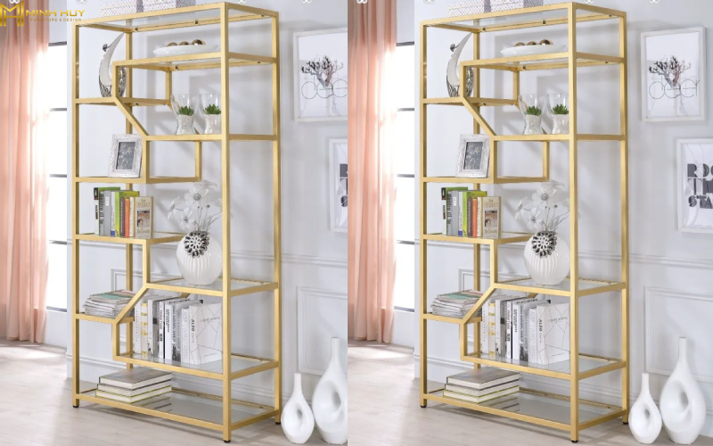 mẫu kệ inox mạ vàng đẹp