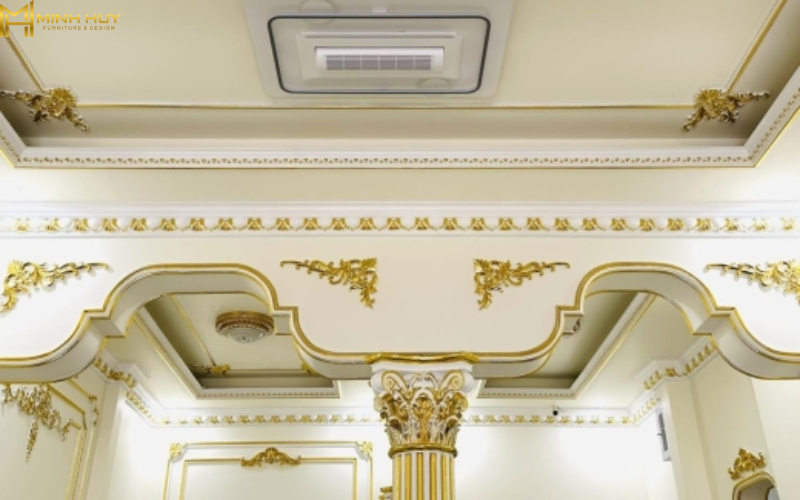 mẫu phào chỉ inox mạ vàng đẹp
