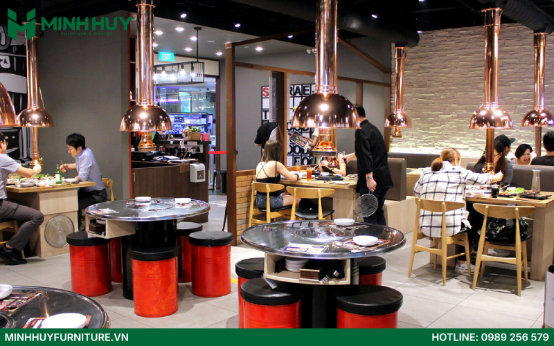 thiết kế nội thất nhà hàng BBQ tại hcm