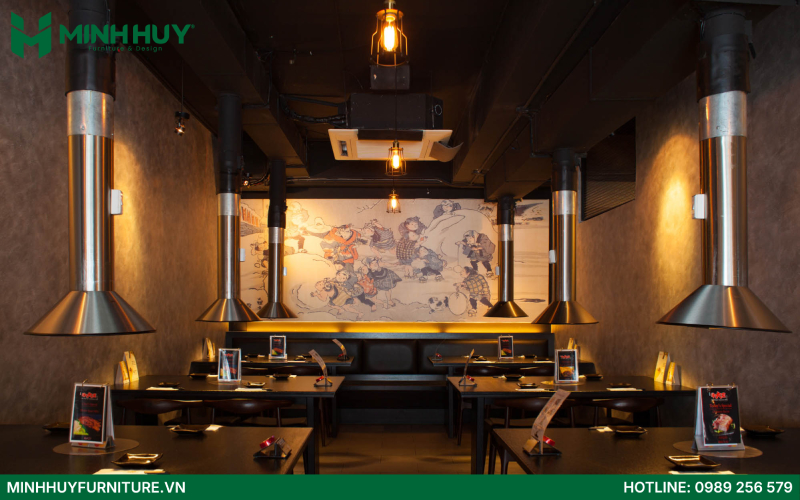 hình ảnh mẫu thiết kế nội thất nhà hàng BBQ