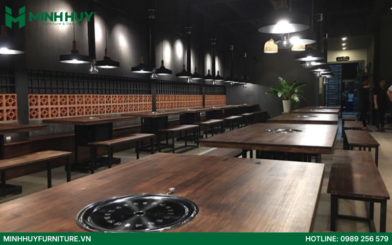 thiết kế nội thất nhà hàng BBQ
