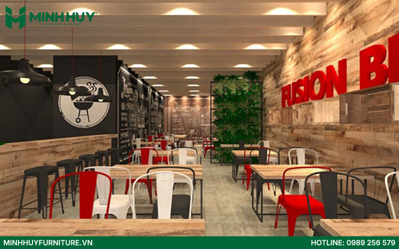 thiết kế nội thất nhà hàng BBQ