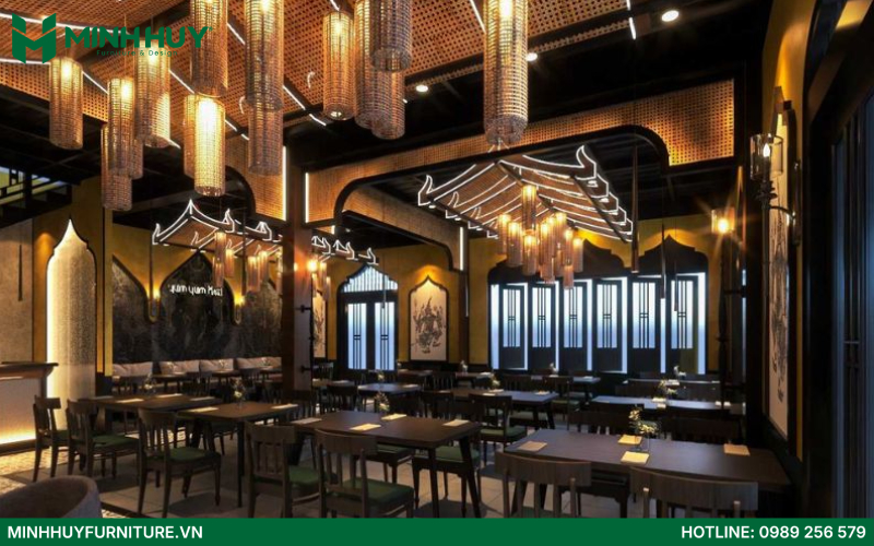 nội thất nhà hàng beef steak