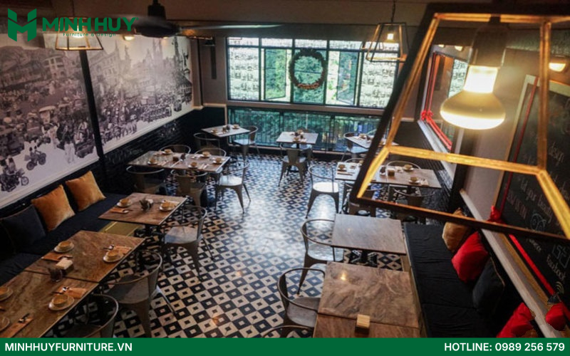 thiết kế nội thất nhà hàng beef steak