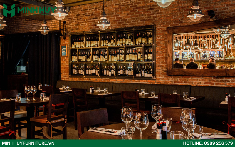 Mẫu thiết kế nội thất nhà hàng beef steak đẹp