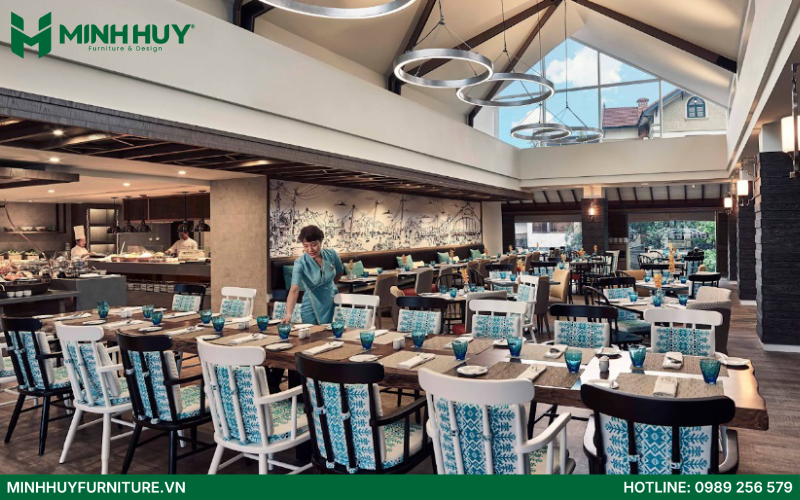 Mẫu nội thất nhà hàng buffet đẹp