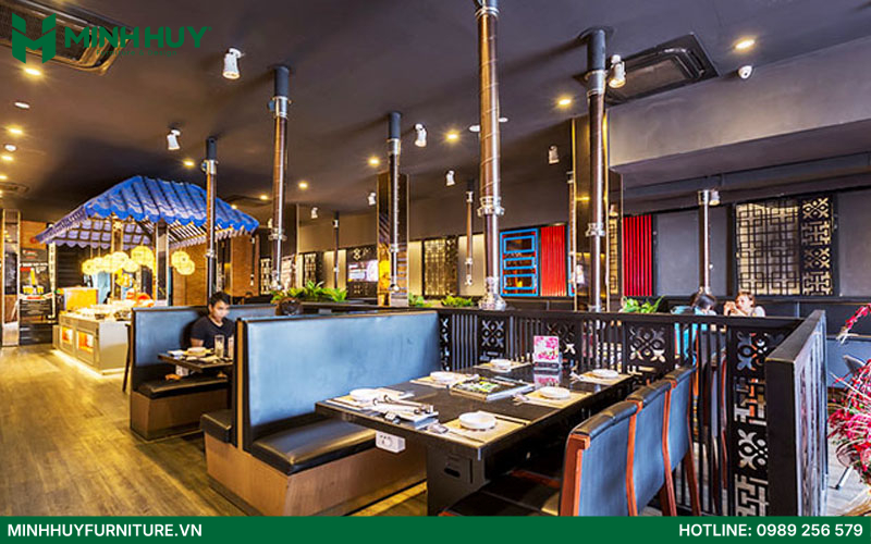 Mẫu thiết kế nội thất nhà hàng buffet đẹp