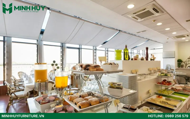 nội thất nhà hàng buffet