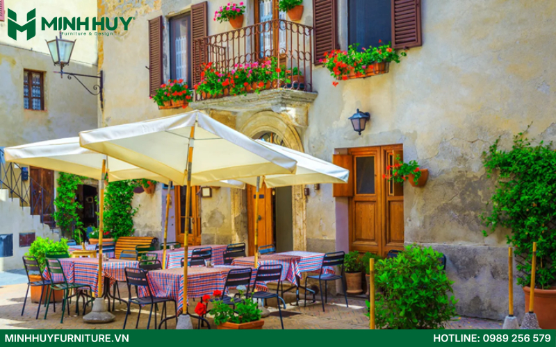 hinh anh noi that nha hang Chau Au dep