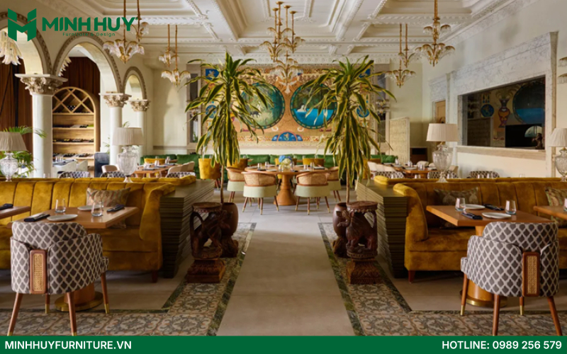 cac kieu thiet ke noi that nha hang Chau Au dep
