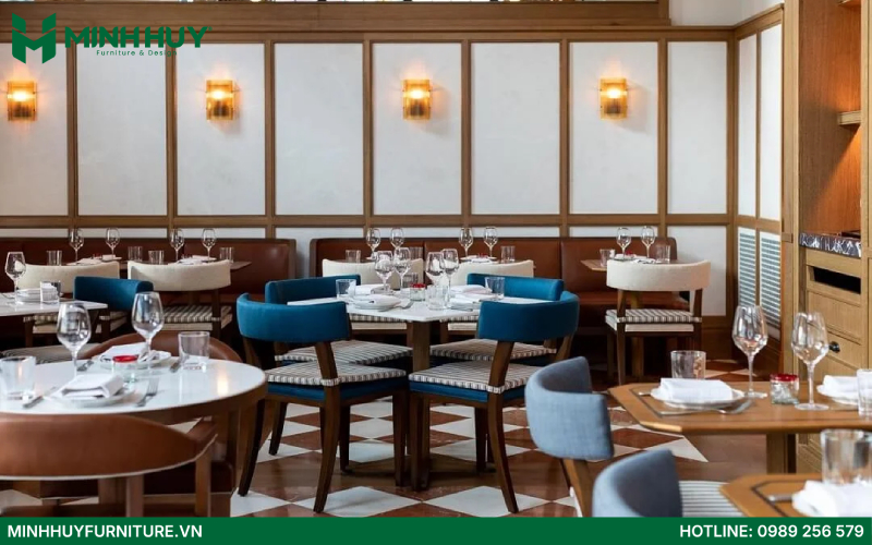 Thiết kế nội thất nhà hàng Châu Âu năm 2025