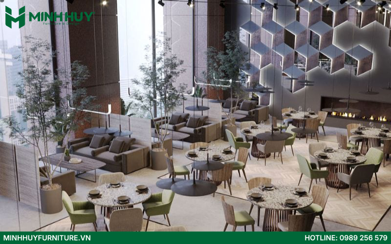 thiết kế nội thất nhà hàng phong cách Châu Âu