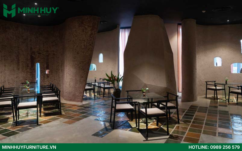 Mẫu thiết kế nội thất nhà hàng chay đẹp