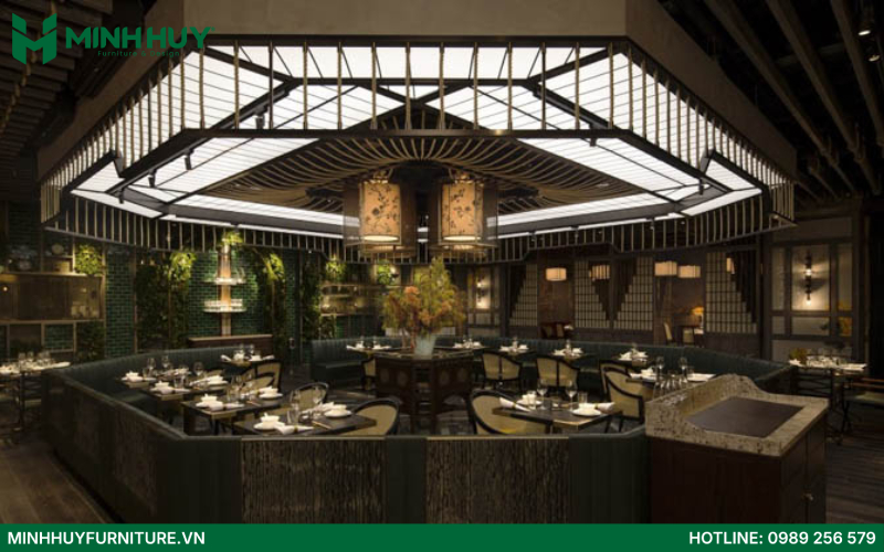 thiết kế nội thất nhà hàng chay