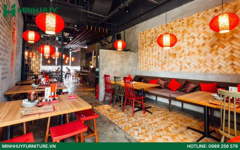 xưởng thi công nội thất nhà hàng Dim Sum hcm
