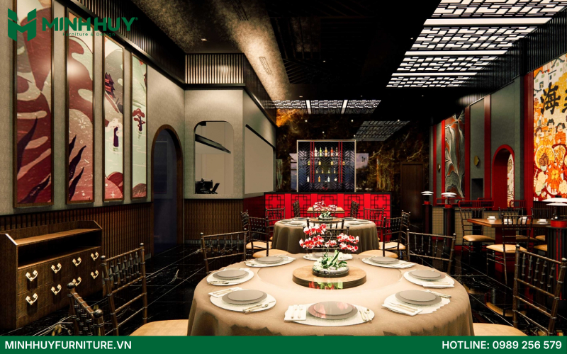 nội thất nhà hàng Dim Sum
