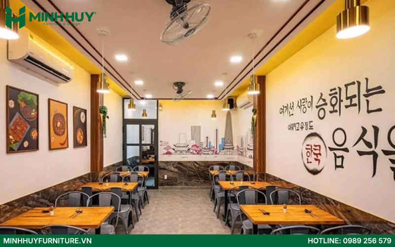 Phong trào thiết kế nội thất nhà hàng phong cách Hàn Quốc năm 2025
