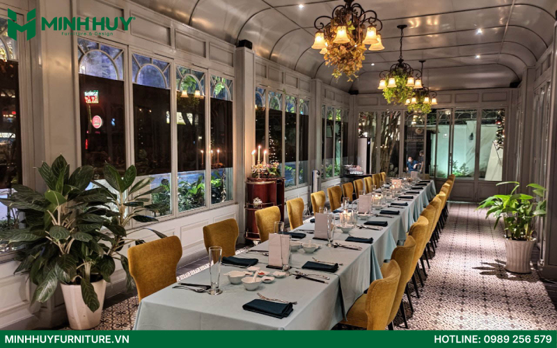 noi that nha hang phong cach Indochine