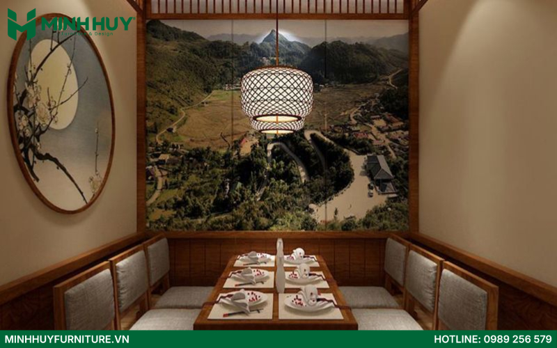 Xu hướng thiết kế nội thất nhà hàng Nhật Bản năm 2025