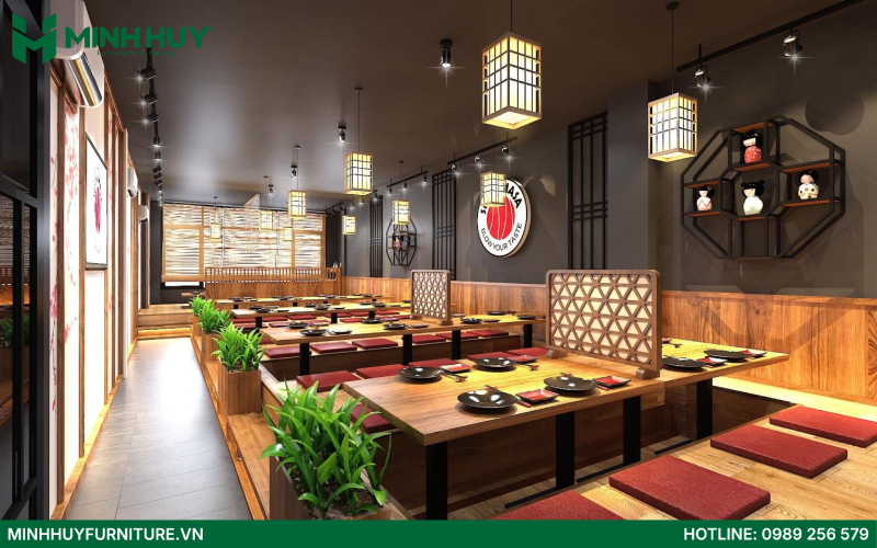 Mau thiet ke noi that nha hang Nhat Ban dep