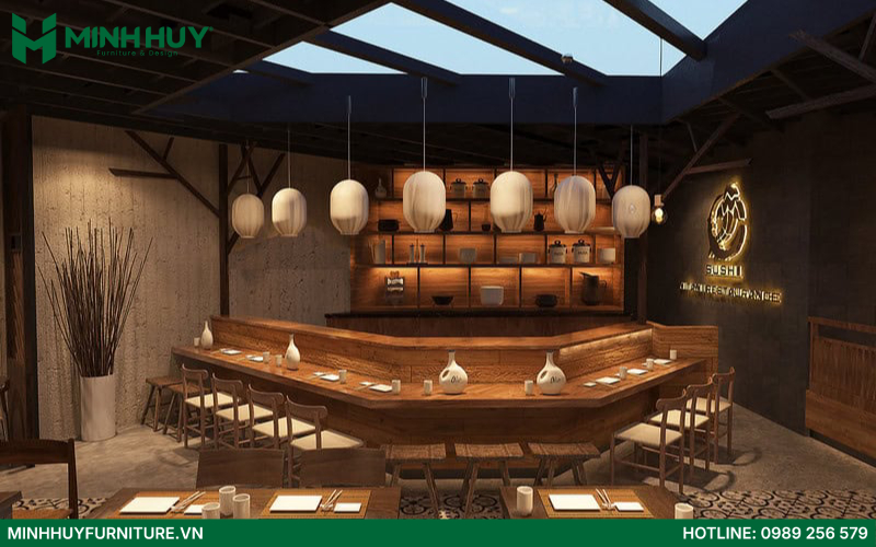 Mau thiet ke noi that nha hang Nhat Ban