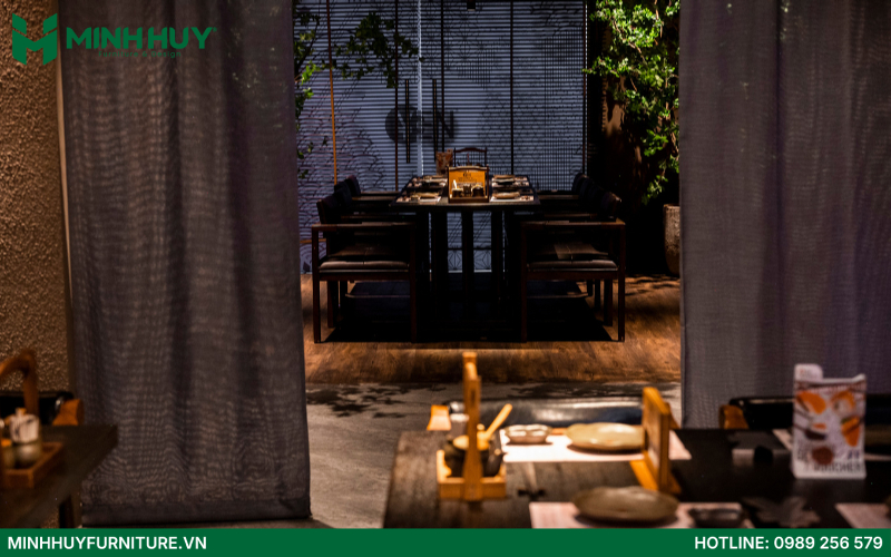 Mẫu thiết kế nội thất nhà hàng Nhật Bản đẹp